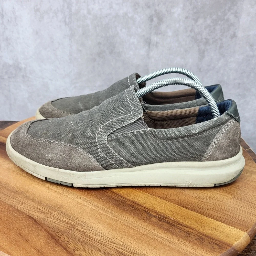 Dockers Sneakers‎ Mens 9.5 M Gray Suede Leather Loafers Slip On Shoes  Cahill